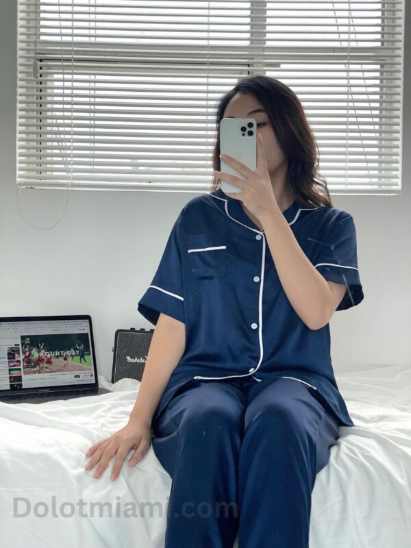 pyjama màu xanh đen 4